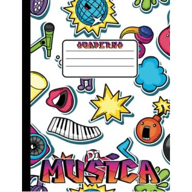 Imagem de Quaderno di musica pentagrammato A4 - Colorato: Album musica pentagrammato