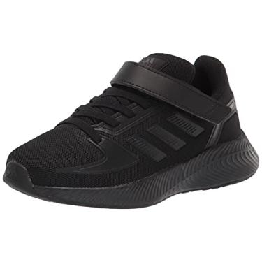 Imagem de adidas Tênis de corrida infantil unissex Runfalcon 2.0, Preto/cinza, 12.5 Little Kid