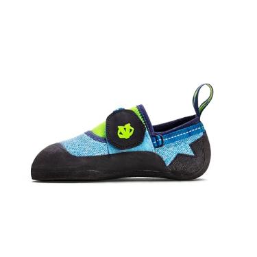 Imagem de EVOLV Tênis de escalada Venga - Infantil, Azul/limão neon, 11 Big Kid
