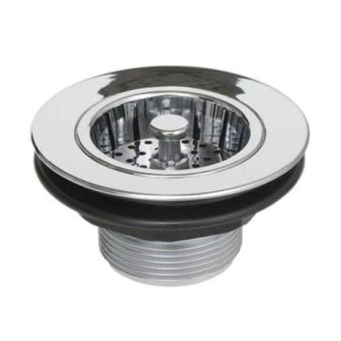 Imagem de Válvula de plástico cromado para pia 1.1/2" dacunha