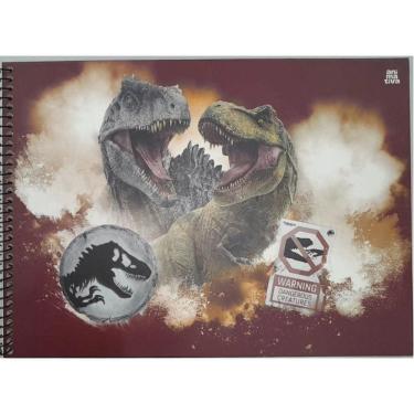 Imagem de Caderno Cartografia 80 Fls Jurassic World Capa 2 - Animativa