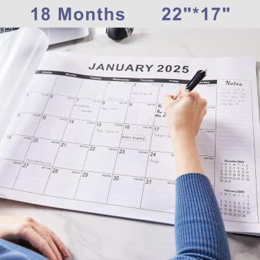 Imagem de Calendário de mesa FZD 2025-2026 22x17cm com capa de plástico