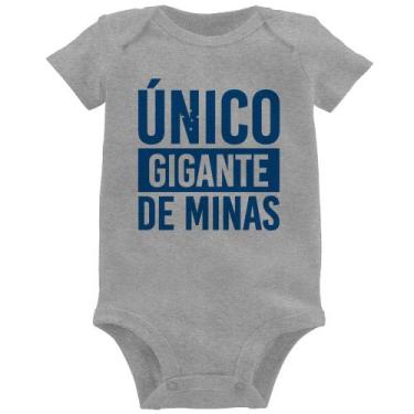Imagem de Body Bebê Único gigante de Minas - Foca na Moda, Cinza, G