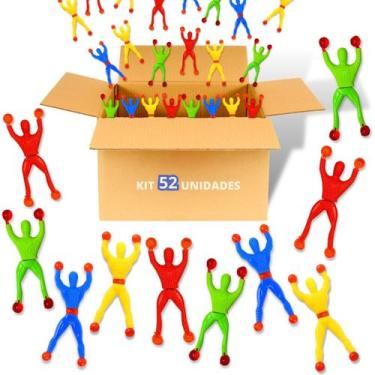 Imagem de Kit 52 Boneco Ninja Gruda Na Parede De Brinquedo Infantil - Europio
