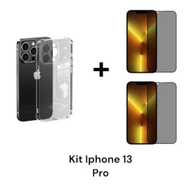 Imagem de 1UN Capa Capinha Anti Impacto Para Iphone 13 PRO  + 2UN Película 3D De
