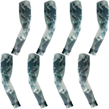 Imagem de Kit 4 pares de manguitos com proteção UV50+ - EX311, Cinza camuflado, 