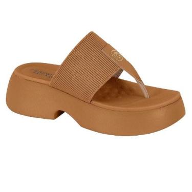 Imagem de Sandalia modare plataforma ref 7210.102.23124 feminino, 36, Marrom