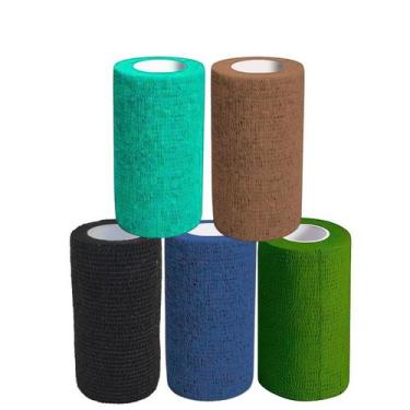 Imagem de Kit 5 Bandagem 10cm x 2mt - Lisa - Limed Mogi