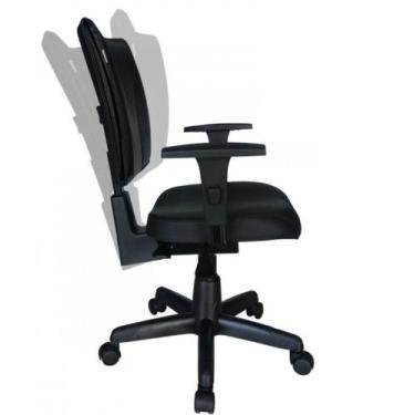 Imagem de Cadeira Executiva Back System Be-one com Braços Reguláveis - Cor Preta
