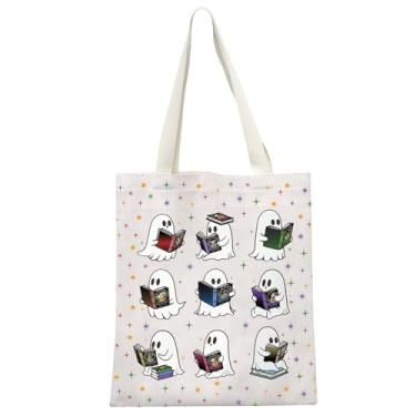 Imagem de MEIKIUP Bolsa de ombro Zodiac Ghost Astrology and Magic Novel Lover Gift Shoulder Bag Zodiac and Book Enthusiasts Bookish Merch, Ghost Zodiac TB