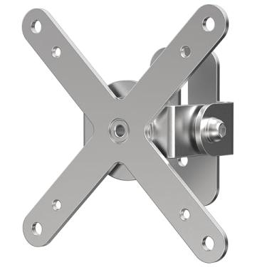 Imagem de Suporte VESA articulado de aço inoxidável – CTA baixo perfil e articulação VESA 75 x 75 e 100 x 100 mm placa de montagem para postes, paredes e cantos, capacidade de peso 5 kg - para TVs, monitores e