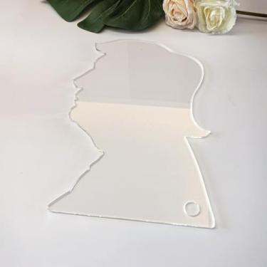 Imagem de Modelo de roteador de acrílico, tábua de corte silhueta de Donald Trump para carpintaria ou modelo de artesanato (38 x 29 cm)