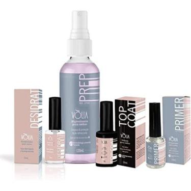 Imagem de Kit Volia Prep 350ml + Desidrat + Primer+ Top Coat - Vòlia Cosméticos