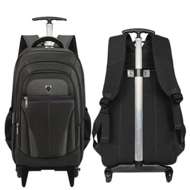Imagem de Mochila grande com Rodinhas para Adulto, Resistente à Água, Reforçada, com Carrinho (CINZA)