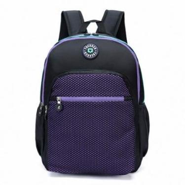 Imagem de Mochila Escolar Casual Reforçada Espaçosa Alça Regulável-Feminino