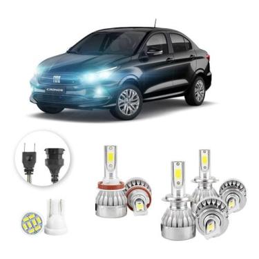 Imagem de Kit Lampadas Led Fiat Cronos 2017 A 2020 H11 H7 H7 20000lm - V10, Bran