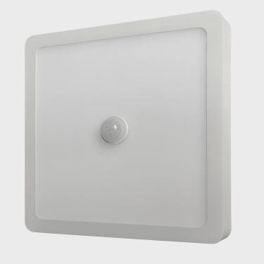 Imagem de Plafon Led Quadrado Sobrepor 21 x 21CM 6500K 18W 1350LMS C/Sensor Ref.80816004 - Blumenau