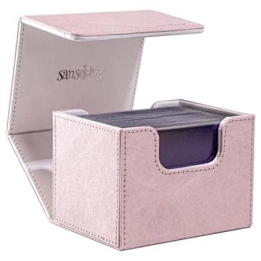 Imagem de Sanseking Magic Card Deck Box para MTG Single Deck Card Box serve para mais de 100 cartões TCG manga Tyvek® caixas de cartão de carregamento superior caixas de cartão mágicas presente para MTG TCG CCG