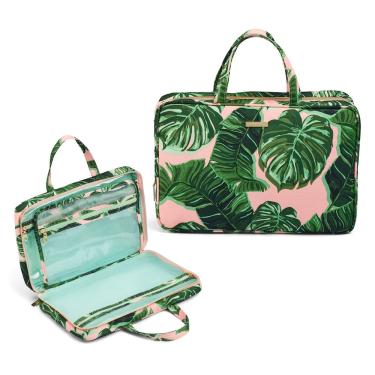Imagem de Bolsa de higiene de viagem Conair Weekender Pink Palm Print