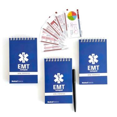 Imagem de EMT Notepad - Vital Statistics Notebook, Waterproof, Medical EMT Paramedic Supplies - 3 Notepad set