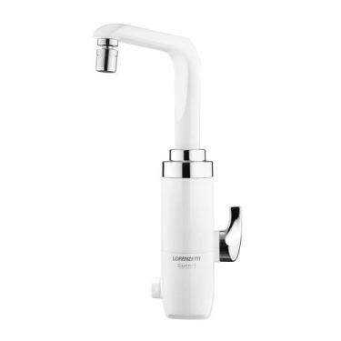 Imagem de Torneira Elétrica Essence Eletrônica Mesa Branco Com Cromado Lorenzett