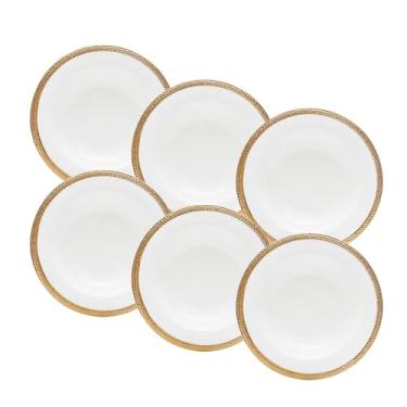 Imagem de WOLFF - Conjunto 6 Pratos Fundos de Porcelana Paddy 22cm x 4cm