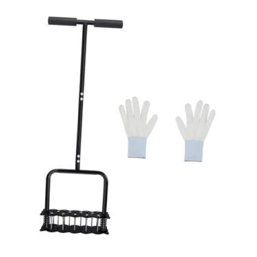 Imagem de WeiLaiKeQi Manual de metal pula aeradora de aerador Ferramenta Aeradora Profissional Quintal Prático Ferramenta de jardim portátil com 14 espigões fortes