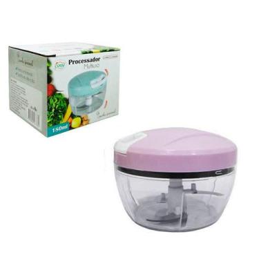 Imagem de Mini Processador E Triturador De Alimentos Manual 2 Laminas - FX