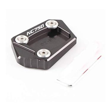 Imagem de Acc-Creativity Suporte lateral para pé de motocicleta com ampliador lateral para placa de extensão compatível com HONDA NC700S NC700X NC750S NC750X 2012-2015 (NC750S/X, Titanium)