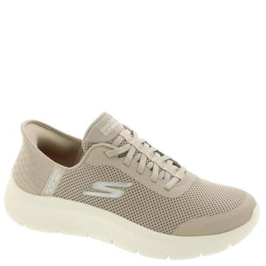 Imagem de Skechers Tênis feminino Go Walk Flex Hands Free Slip-ins - Grand Entry, Cinzento-acastan, 7 Wide