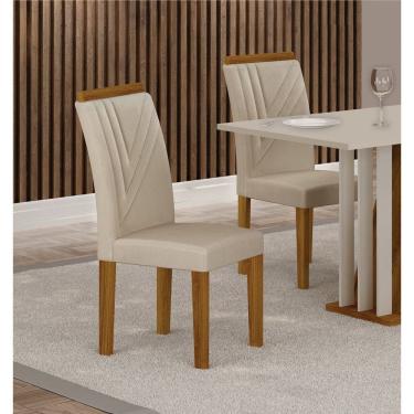 Imagem de Conjunto 2 Cadeiras 97Cm Miami Yescasa Freijó/Palha