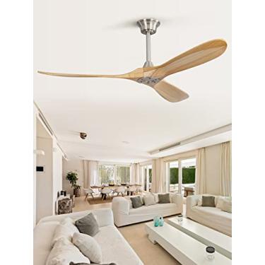 Imagem de Sofucor Ventilador De Teto Sem Luzes, Perfil Baixo 60" Com Montagem Embutida E Controle Remoto Para Ambientes Internos, Fazenda, Quarto, Sala Estar, Pátio Externo, Varanda, Motor Cc Reversível, Sile