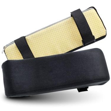 Imagem de Ysks'hf Almofadas Para Braços De Cadeira Escritório, Almofada Ergonômica Que Ajuda No Seu Descanso, Capa Apoio Braço Escritório Adequada Computador, Rodas (2 Peças)