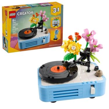 Imagem de Lego Creator 3 em 1 Toca-Discos com Flores 31172