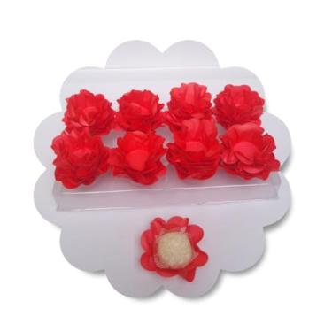 Imagem de Forminhas para Doces Finos, 40 Unidades, para Festas, Casamento e Aniversário (Vermelho)