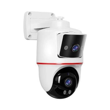 Imagem de Ao Ar Livre 6MP 3G 4G WiFi Câmera De Vigilância IP Lente Dupla PTZ CCT