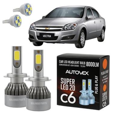 Imagem de LED H7 Super Branca Farol Baixo Automotiva Vectra 96 A 2011 - Autovex