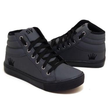 Imagem de Bota toda preta para caminhada e academia - sv power, Cinza preto, 42