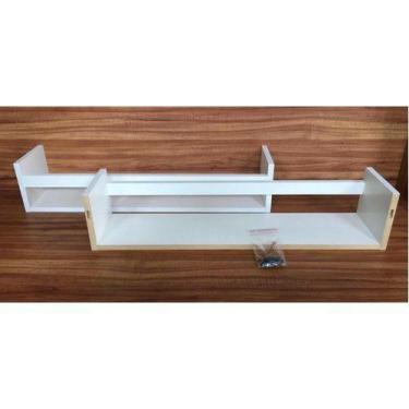 Imagem de Prateleira Decorativa Para Livros Infantil 60x15 Revisteiro 2 pç - B&D