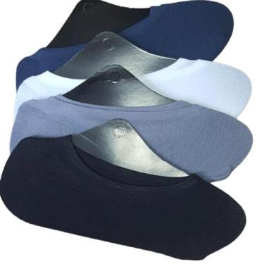 Imagem de Kit 12 Pares Meia Sapatilha Invisível Mescladas Unissex - Amorarma , K