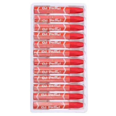 Imagem de PATIKIL Pastéis de óleo vermelho, 36 peças de giz de cera de óleo macio, pastéis vibrantes e cremosos, materiais de arte em bastão para pintura de arte, desenho, mistura de graffiti para artistas