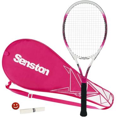 Imagem de Senston 27-Inch Adult Tennis Racket 1 Pack - One-Piece Lightweight Design with Vibration Dampener, Overgrip & Carry Bag