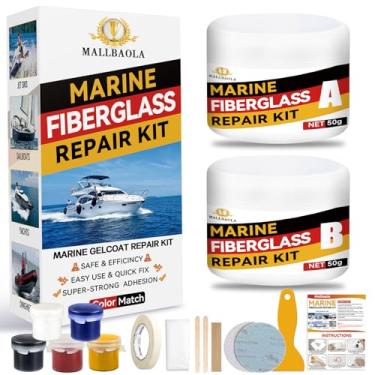 Imagem de Kit de reparo marítimo de fibra de vidro para barcos, kit de reparo de revestimento de gel para barcos, kit de reparo de barco de fibra de vidro, enchimento de epóxi para barcos de fibra de vidro, kit