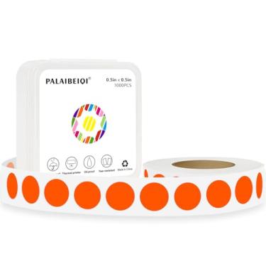 Imagem de PALAIBEIQI Adesivos de ponto de 1/2 polegada, etiquetas adesivas redondas removíveis de 0,5 polegada à prova d'água à prova de óleo para pré-escolares, artesanato, pequenas lojas de varejo