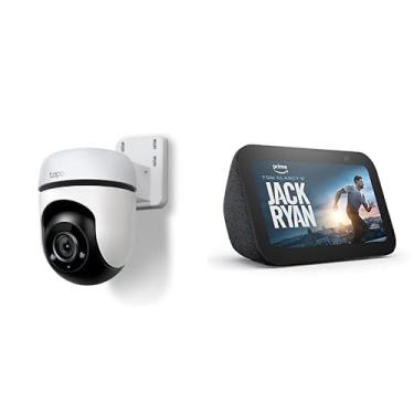 Imagem de Camera de Segurança wifi Externa TP-Link Tapo C500, 1080p Full HD, 360° + Echo Show 5 (Última geração)