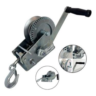Imagem de Guincho Manual P/ Carretinha 2000lbs C/ Fita E Tração 544kg - Importwa