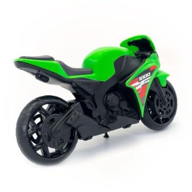 Imagem de Super Moto 1000 Esportiva Pequena, Brinquedo Decorativo, 19,5cm x 11cm, Cores Sortidas