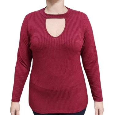 Imagem de Blusa Feminina Canelada Manga Longa Formitz