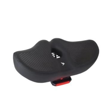 Imagem de Colaxi Almofada de assento de bicicleta grande, almofada para assento, absorção de impacto, antiderrapante, assento de ciclismo para atividades ao ar livre, Preto