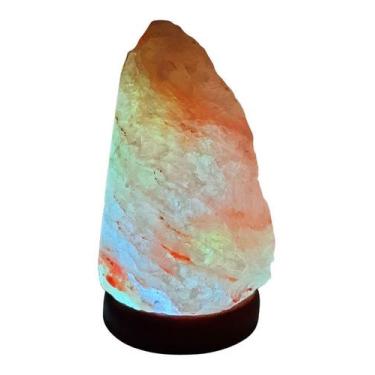 Imagem de Luminária Terapêutica Sal Rosa Himalaia Rainbow Mini Usb - Equilibrium